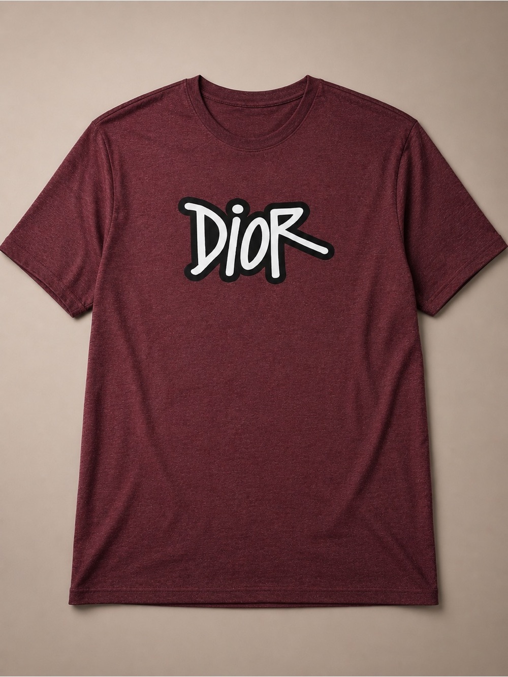 PLUS SIZE Graphic Crewneck T-Shirt in Burgundy